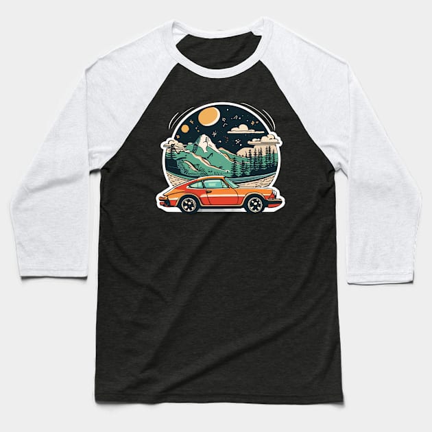 Porsche 911 | Vintage Car Baseball T-Shirt by kknows
